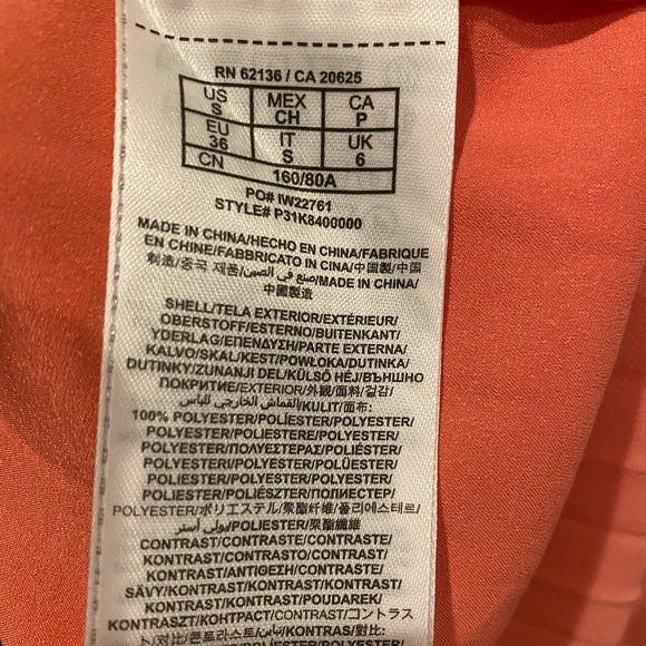 Guess by Marciano Coral Halter Dress with pleating Small - Picture 5 of 6